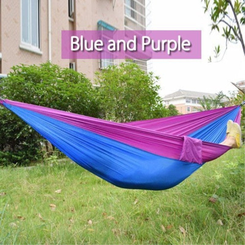 Portable Nylon Parachute Outdoor Double Hammock