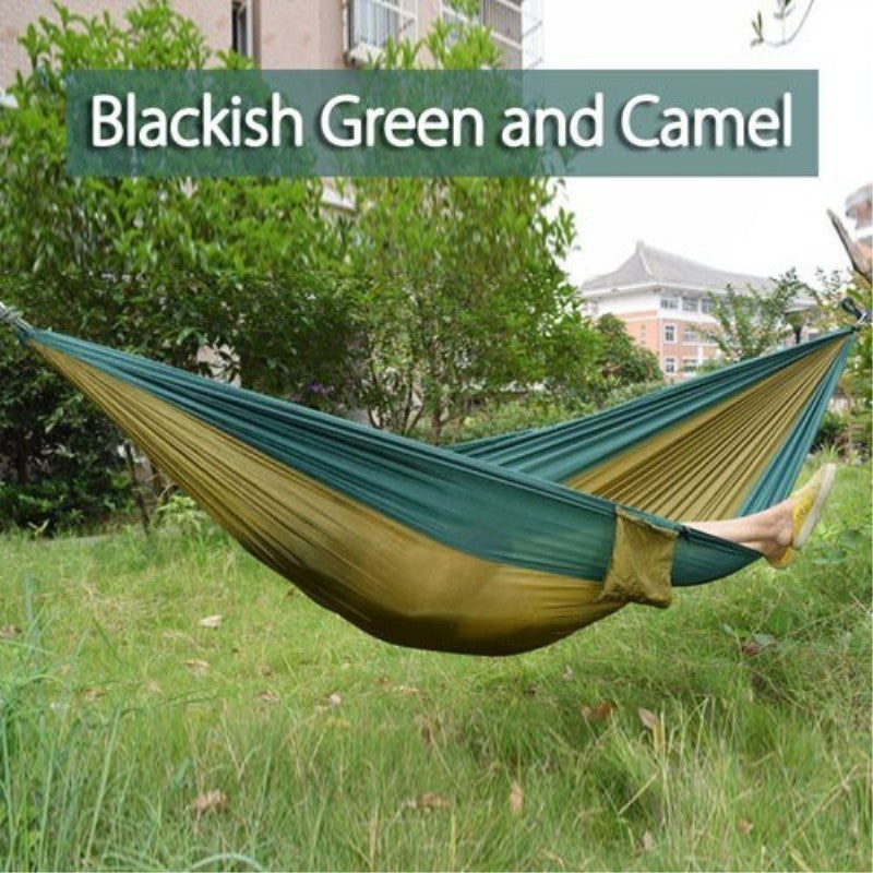 Portable Nylon Parachute Outdoor Double Hammock